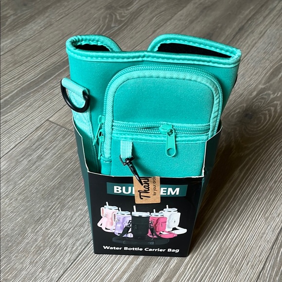 Handbags - Turquoise Water Bottle Carrier Bag